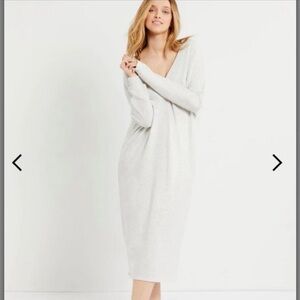 Hatch maternity visitor midi dress nursing gray one size